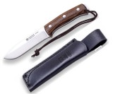 Cutit Joker Nomad lama otel inox, maner micarta, teaca piele