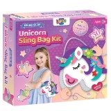 Set creativ pentru cusut gentuta, Luna Toys, Unicorn