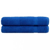 Cumpara ieftin Prosoape premium SOLUND 2 buc albastru 100x200cm 600gsm