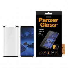 Folie Sticla Panzer pentru Samsung Galaxy S9 Negru foto