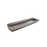 Forma copt paine chec tabla cositorita ondulata 34.5x11.3 cm - Tava cozonac, rulada, 1L