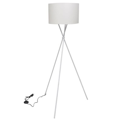 Lampă de podea cu suport, alb, 139 cm foto
