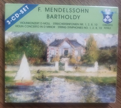 Mendelssohn-Bartholdy &amp;ndash; Violin Concerto - String Symp/ No. 1,2,8,10 [ 3 X CD ] foto