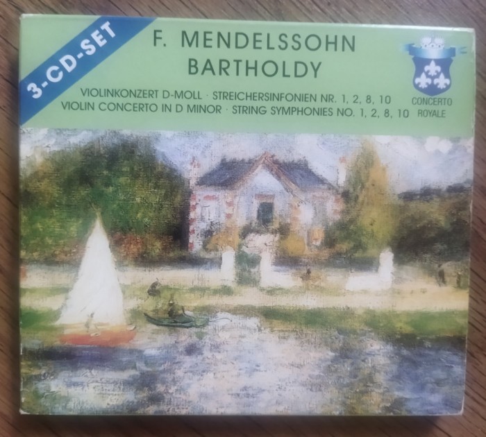 Mendelssohn-Bartholdy &ndash; Violin Concerto - String Symp/ No. 1,2,8,10 [ 3 X CD ]