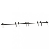 Cumpara ieftin Set feronerie pentru usi glisante, negru, 366 cm, otel