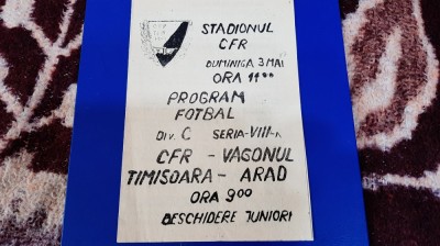 program CFR Timisoara - Vagonul Arad foto