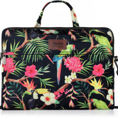 Geanta laptop dama, Zagatto®, Model floral, 15.6 inch, 29x40x4.2 cm, RIO, ZG641