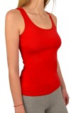 Maiou Dama Bumbac Elastic Bretea Lata Luan Rosu XL. Top dama, lenjerie intima, maieu corp, bumbac 92%, elastan 8%, confortabil, bretele late