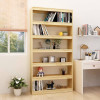 Bibliotecă/Separator cameră, 100x30x200 cm, lemn masiv pin, vidaXL