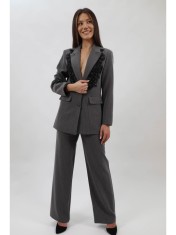 COSTUM DE OCAZIE CU APLICATII COMMO S-M Gri