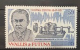 PC216 - Wallis &amp; Futuna 1981 Personalitati/ Aniversare Edison, serie MNH, 1v