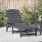 vidaXL Șezlong Gri deschis 73.5 x 92 x 90cm HDPE 42006640