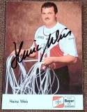 Foto - Heinz Weis - renumit atlet german, specializat &icirc;n aruncarea ciocanului - semnatura originala (vedeti descriere)