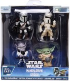 Jada star wars mandalorian si grogu set 4 figurine metalice 4cm