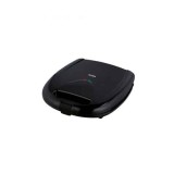 Sandwich maker 1200W cu placi antiaderente si termostat reglabil, negru