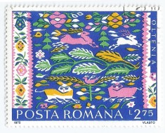 *Romania, LP 897/1975, Scoarte romanesti, 2,75 lei, eroare, oblit. foto