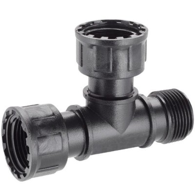 Racord de vana in T Claber 1&amp;Prime; F. x 1&amp;Prime; M. x 1&amp;Prime;F. pentru grădinărit foto