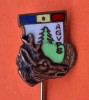 AGVPS - Caprior - insigna pescuit &amp; Vanatoare, anii 1970
