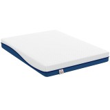 HOMCOM Saltea 140x190cm, saltea 2 persoane, spumă cu memorie infuzată cu ceai verde, husă detașabilă lavabilă, fermitate medie | Aosom Romania