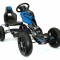 GO Kart cu pedale, 5-10 ani, Kinderauto Thunder, roti EVA, culoare albastra