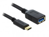 Adaptor SuperSpeed USB 3.1 tip C (host) la USB-A (device) T-M 15cm, Delock 65634