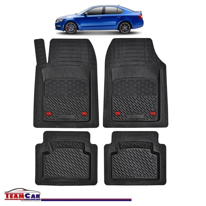 Covorașe Auto TeamCar&reg; Tip Tăviță Compatibile Skoda Octavia III (2013&ndash;2020) - Sedan