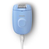 Epilator cu fir BRE228/00 Series 2000, 1 setare de viteza, Cap de epilare lavabil, Albastru