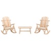 Gossi set mobilier de gradina, 3 piese, lemn masiv de molid