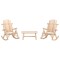 Gossi set mobilier de gradina, 3 piese, lemn masiv de molid