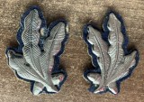 C7 - petlite militare - laur mare 6 - argintiu - bleumarin securitate - piesa colectie