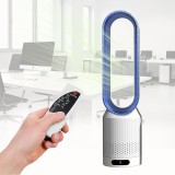 Ventilator electric, fara pale, cu 8 trepte de viteza, telecomanda, dimensiuni 58x14.5 cm, alb