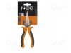 Cleşti plaţi alungiţi 160mm NEO TOOLS oţel crom-vanadium m&acirc;ner ergonomic