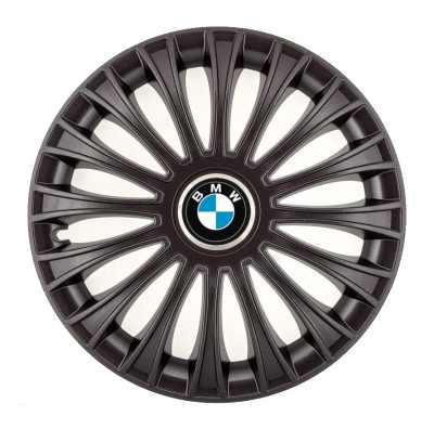 Set 4 Capace Roti, potrivite jantelor de R14, pentru BMW, model dino Negru foto