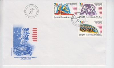 C12 - FDC Romania - Concursurile preolimpice Atlanta - LP1397 - 1995 foto