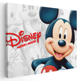 Tablou afis Mickey Mouse desene animate 2236 Tablou canvas pe panza CU RAMA 50x70 cm