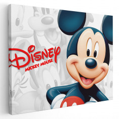Tablou afis Mickey Mouse desene animate 2236 Tablou canvas pe panza CU RAMA 80x120 cm