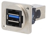 Adaptor USB A și B Soclu Metalic 3.0 19x24mm