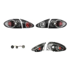 Set stopuri Spate Alfa Romeo 147 (937), 10.2000-10.2004, partea Stanga+Dreapta, interior; exterior; negru, transparent; tuning; Omologare: ECE, Taiwa foto