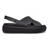 Sandale Crocs Brooklyn Luxe Cross Strap Negru - Black/Black, 37, 38