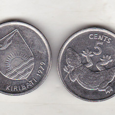 bnk mnd Kiribati 5 centi 1979 unc , fauna