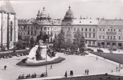 AMS - ILUSTRATA 1255, CLUJ - PIATA LIBERTATII, cu perforari foto
