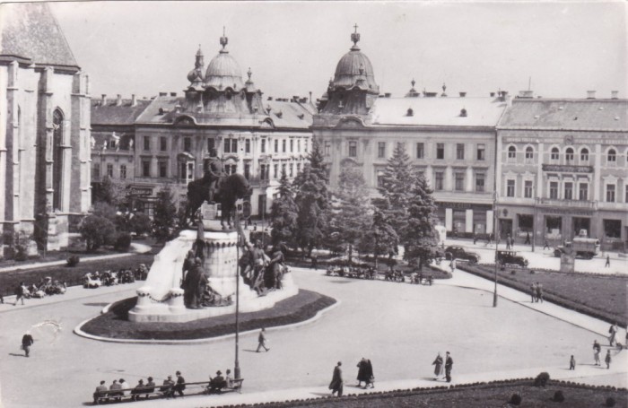 AMS - ILUSTRATA 1255, CLUJ - PIATA LIBERTATII, cu perforari
