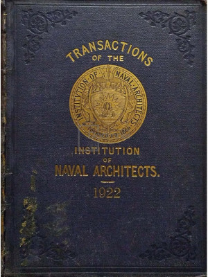 R. W. Dana - Transactions of the Institution of Naval Architects (editia 1922) foto