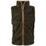 Vestă Jack Pyke Junior Sherpa Fleece, culoare oliv &icirc;nchis, mărimea XL