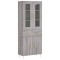 Dulap inalt, gri sonoma, 69,5x34x180 cm, lemn compozit