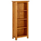 Cumpara ieftin Biblioteca cu 4 rafturi, 45x22x110 cm, lemn masiv de stejar