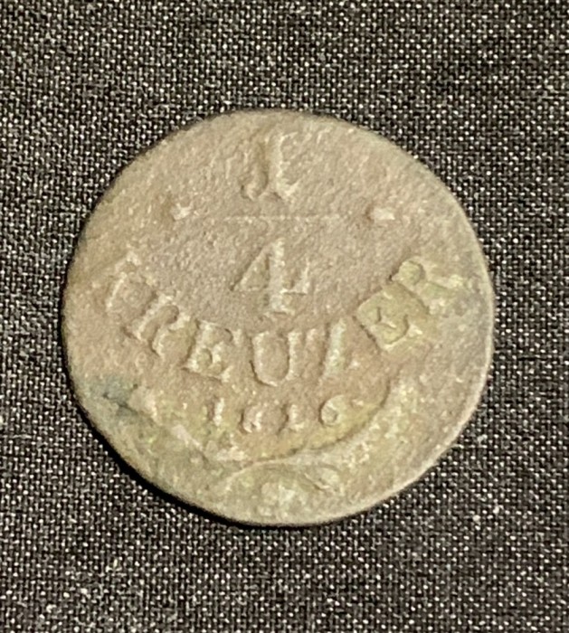 Moneda 1/4 kreuzer 1816 S Austria