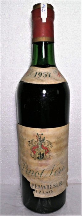 Z 11 VIN ROSU, RARITATE, PINOT NERO, BOLZANO, Recoltare 1957