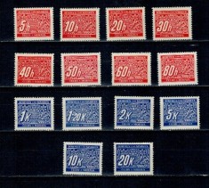 Bohemia &amp;amp;amp; Moravia 1939/40 - Porto, serie neuzata foto