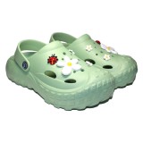 Papuci/saboti, clogs, pentru femei, spuma EVA, verde oliv deschis, marimea 38, Jose Amorales